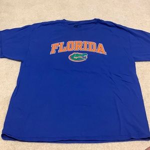 Russell Florida Gator cotton t-shirt. Blue and orange. UF